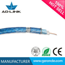 RG6 câble coaxial en silicone blindé en cuivre Guangzhou Factory